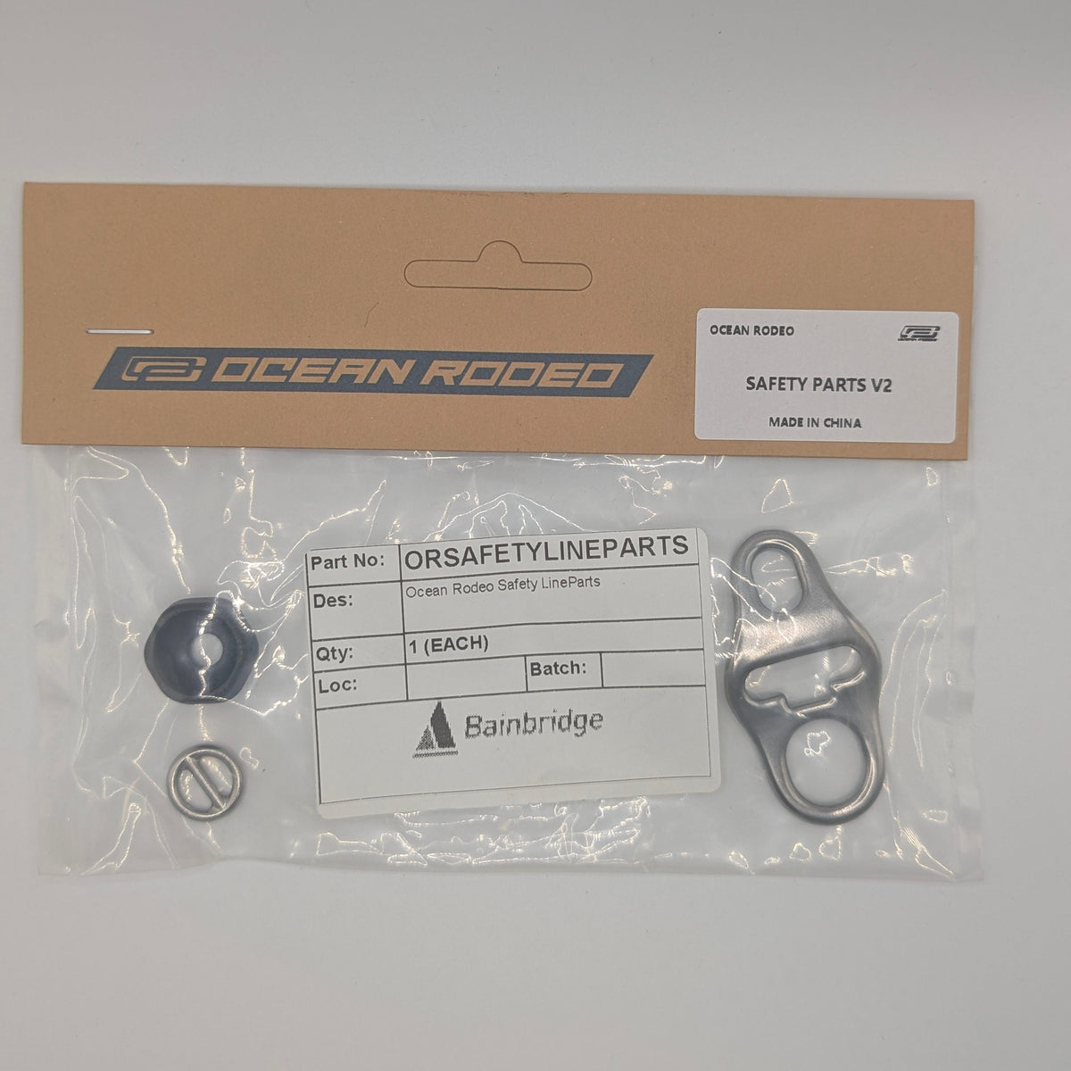 Replacement Safety Line parts for Ocean Rodeo kiting gear. Durable components ensuring smooth release, safety, and dependable kite control.