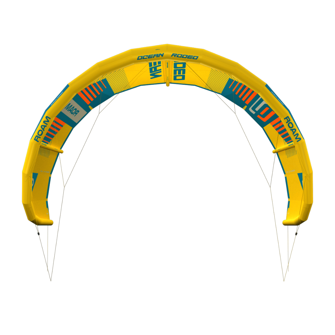 ROAM A-Series kite with a next-gen ALUULA airframe - front view - Ocean Rodeo