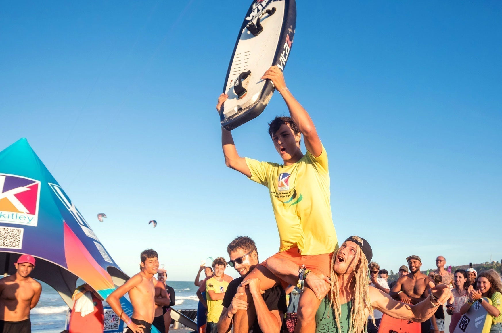 Mathis Ghio winning at GWA Wingfoil World Cup in Brazil - Ocean Rodeo