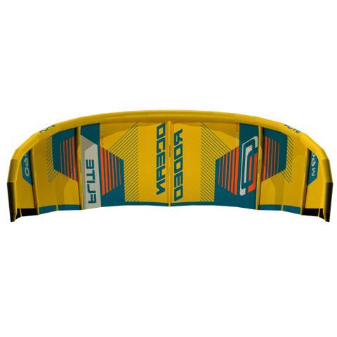 FLITE 5S A-Series kite with an ultra-light ALUULA frame and 5-strut design - underside view - Ocean Rodeo