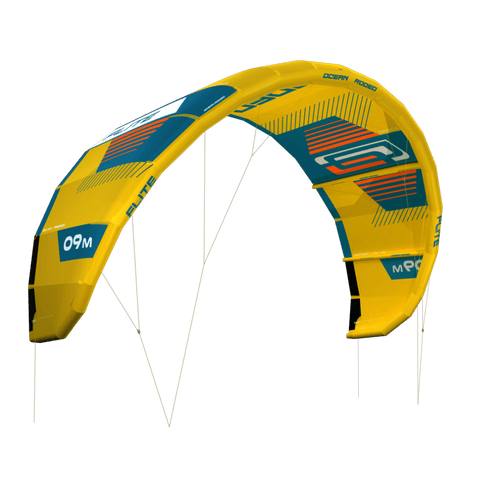 FLITE 5S A-Series kite with an ultra-light ALUULA frame and 5-strut design - side view - Ocean Rodeo