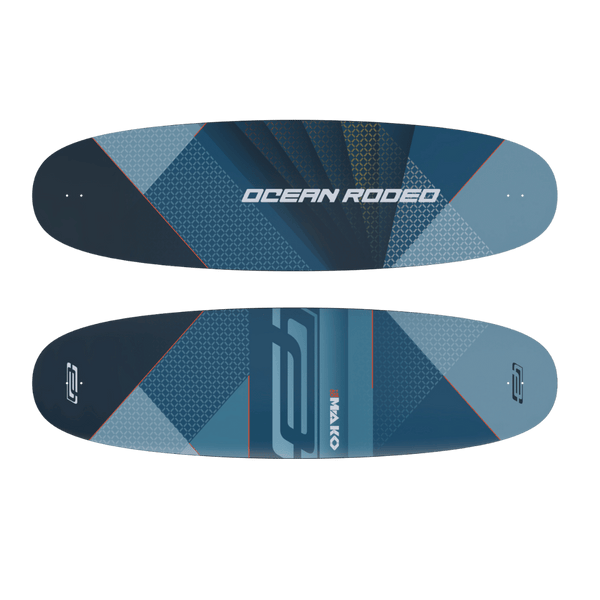 Ocean Rodeo Mako for freeride kiteboarding - top and bottom view