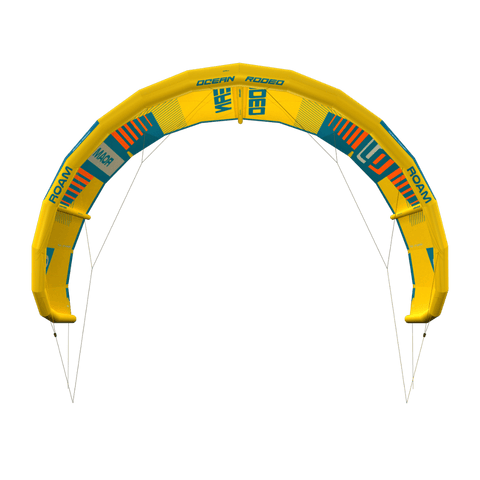 ROAM A-Series kite with a next-gen ALUULA airframe - front view - Ocean Rodeo