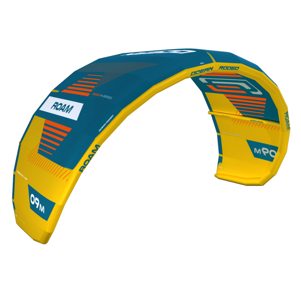 ROAM A-Series (Launch Edition) kite with a 3-strut ALUULA frame - side view - Ocean Rodeo