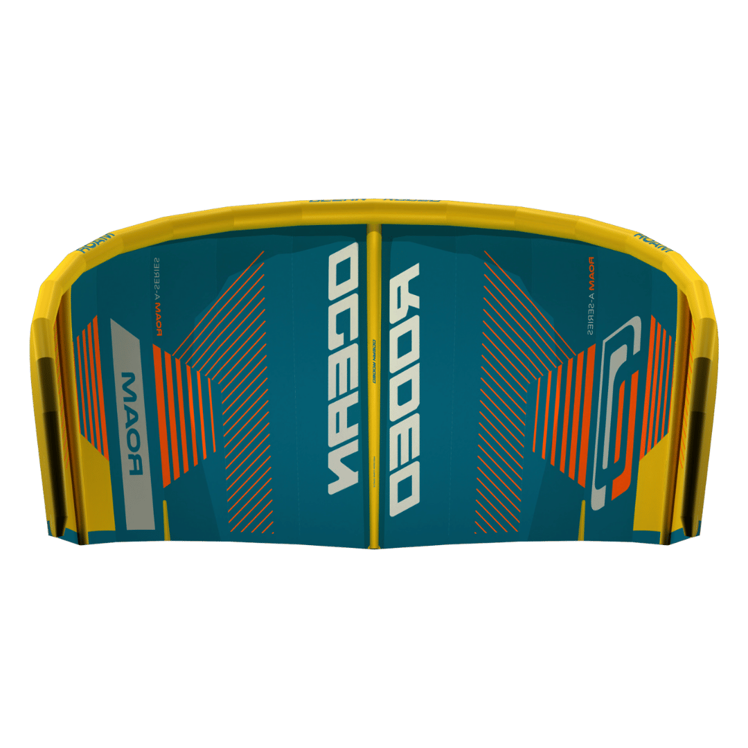ROAM A-Series (Launch Edition) kite with a 3-strut ALUULA frame - top side view - Ocean Rodeo