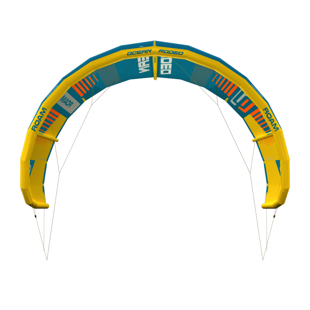 ROAM A-Series (Launch Edition) kite with a 3-strut ALUULA frame - front view - Ocean Rodeo